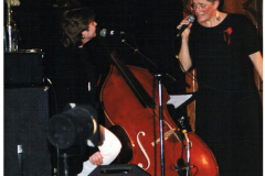 Rose with bassist Pam Mason at The Church on North St., Halifax.