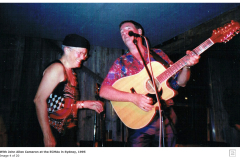 With John Allan Cameron at the ECMAs in Sydney, 1995.